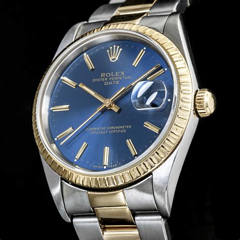 rolex oyster perpetual quadrante blu oro acciaio|rolex oyster wrist watch.